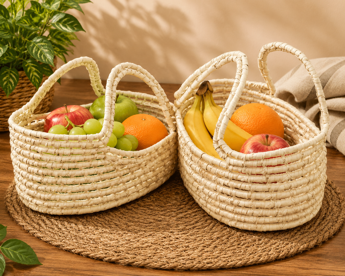 Fruit Basket Set (Oval Shaped)